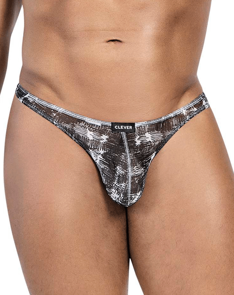 Clever 100008 3pk Autralian Latin Thongs Black-orange-black