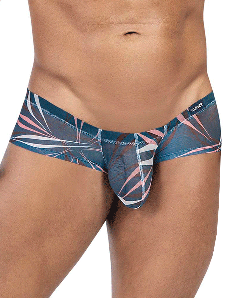 Clever 229948 3-Pack Australian Latin Trunks Gray-green-blue