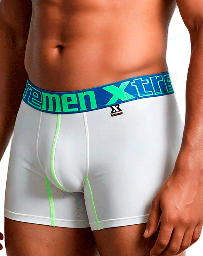 Xtremen 91271 Microfiber Boxer Briefs White