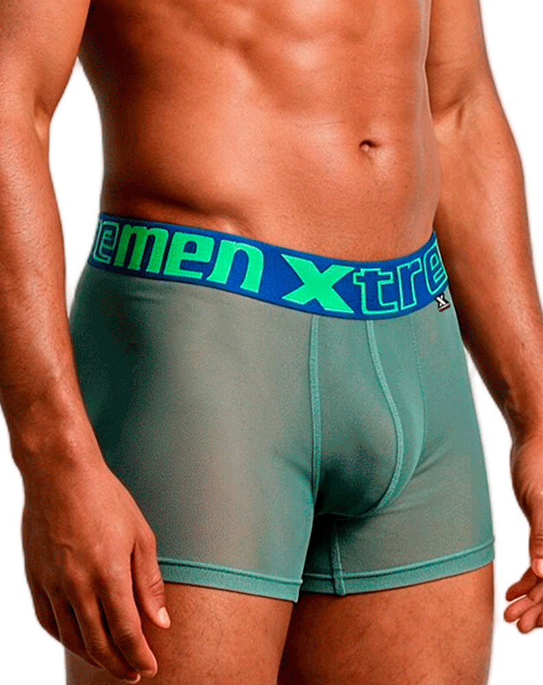 Xtremen 91277 Microfiber Mesh Boxer Briefs Green