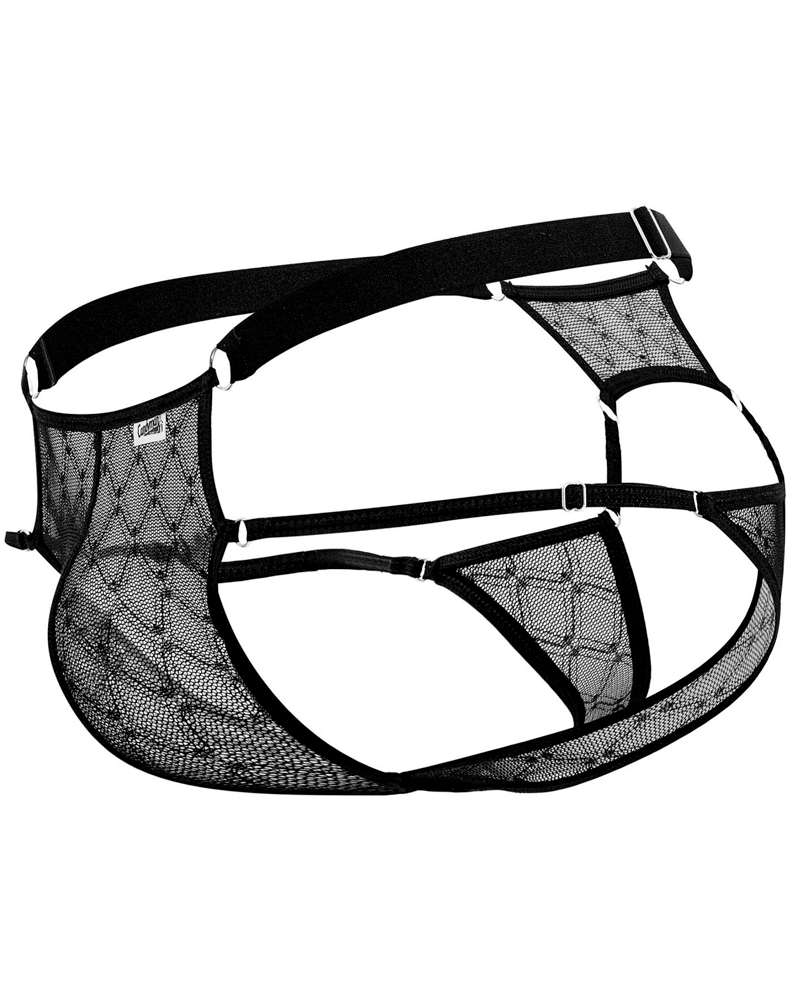 Candyman 99730 Lace Jockstrap Black