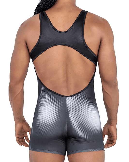 Candyman 99796 Muscle Onesie Bodysuit Black-white