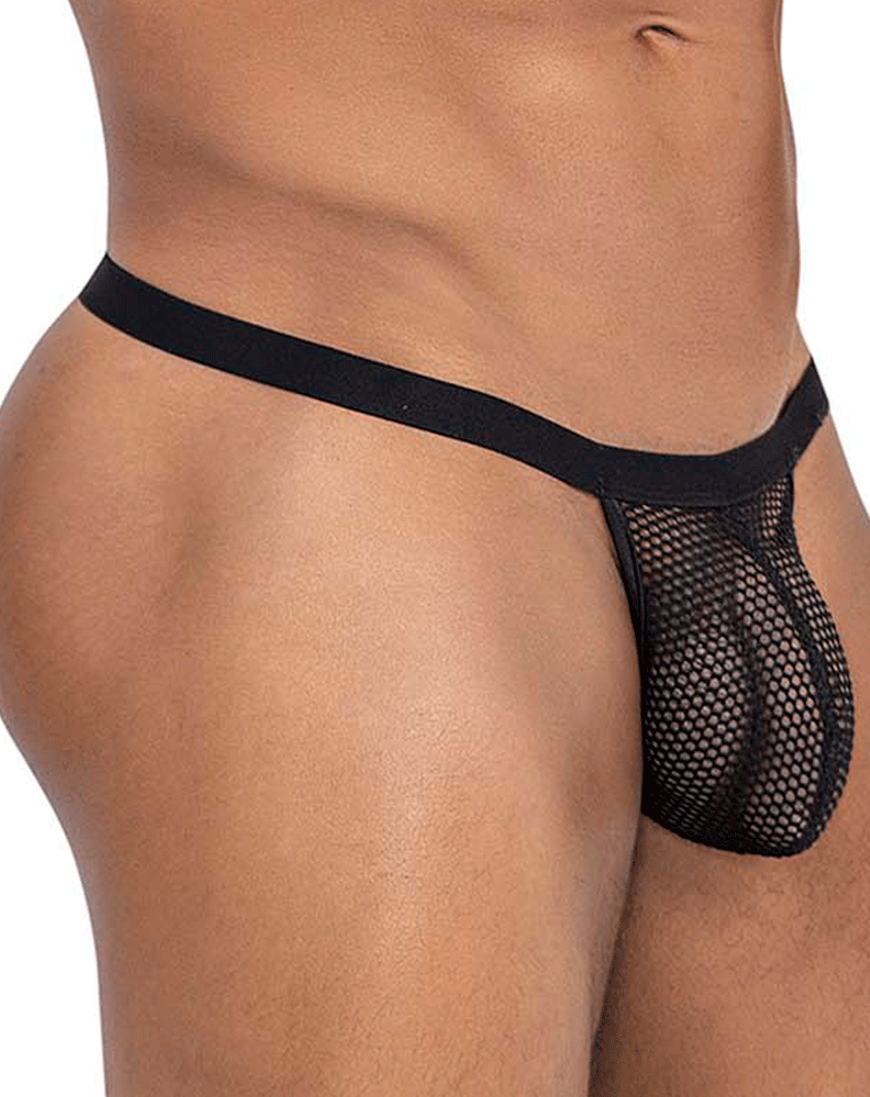 Candyman 99801 Mesh Thongs Black