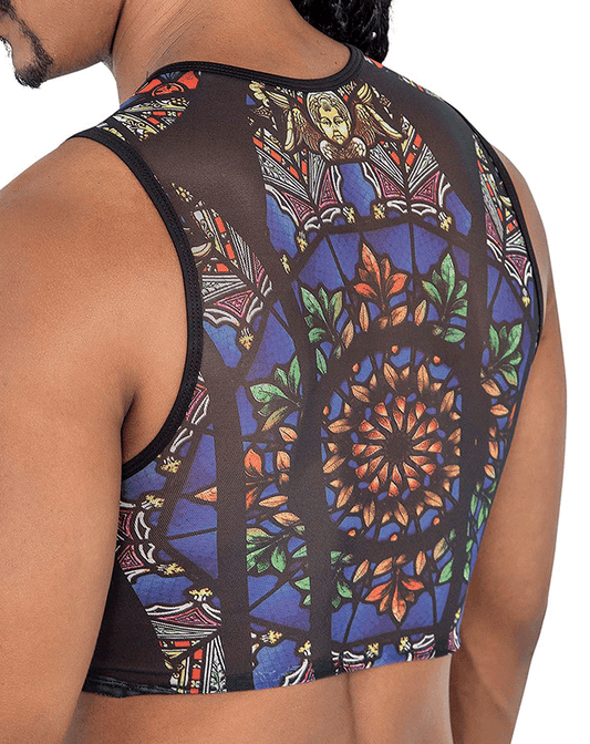 Candyman 99805 Stained Glass Tank Top Black-print