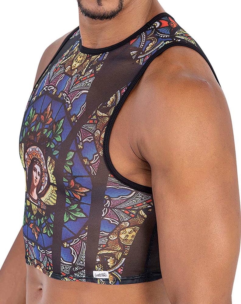 Candyman 99805 Stained Glass Tank Top Black-print