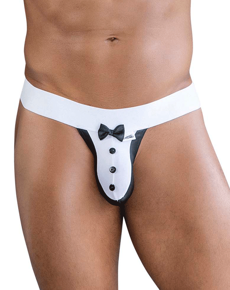 Candyman 99846 Tuxedo Thongs Black
