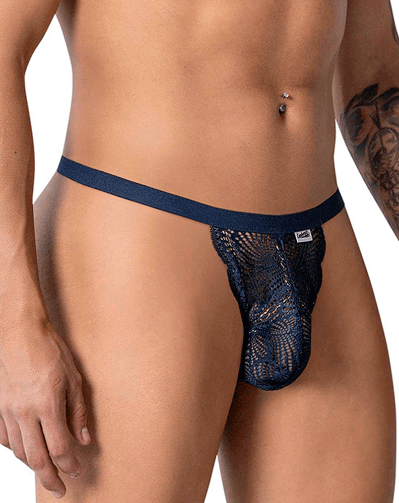Candyman 99915 Lace Thongs Navy