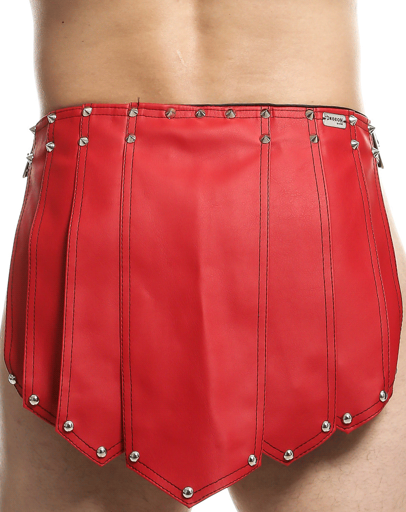 Malebasics Dmbl10 Dngeon Roman Skirt Black-red