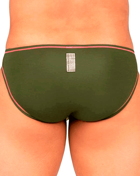 Private Structure Epus4563 Prime Eutopia Bikini Brief Olive