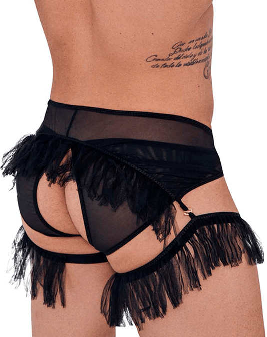 Pikante 1294 Greenman Jockstrap Black