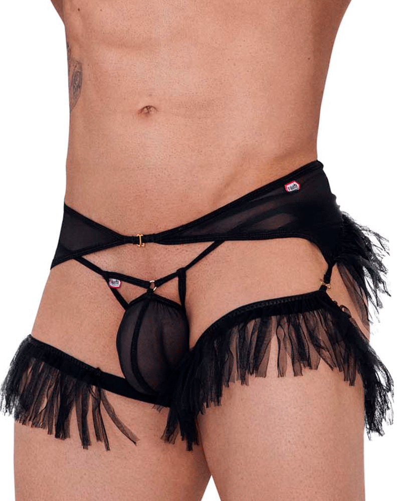 Pikante 1294 Greenman Jockstrap Black
