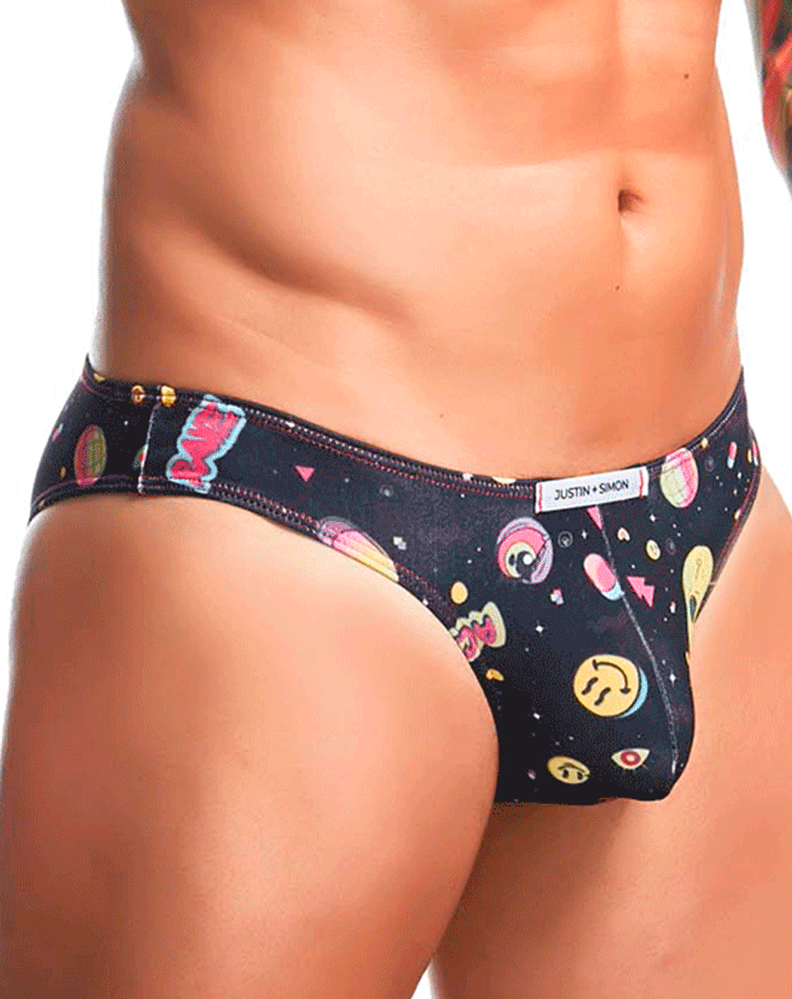 Justin+simon Xsj01 Classic Silky Bikini Psycodelic