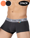 Private Structure Eput4386 2pk Mid Waist Trunks