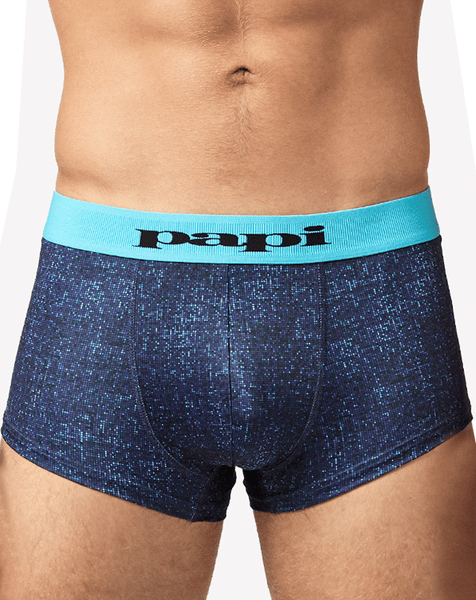 Papi Umpa050 Fashion Microflex Brazilian Trunks Blue Pixel Print – Steven  Even - Men's Underwear Store
