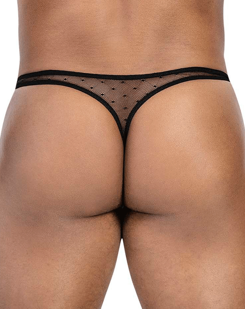 Clever 100008 3pk Autralian Latin Thongs Black-orange-black