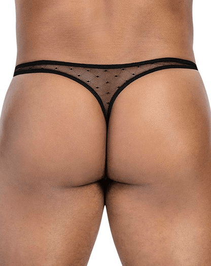 Clever 100008 3pk Autralian Latin Thongs Black-orange-black
