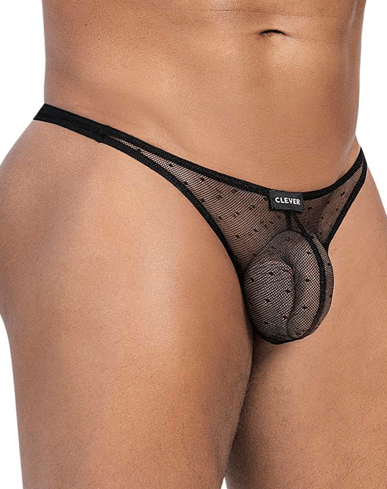 Clever 100008 3pk Autralian Latin Thongs Black-orange-black