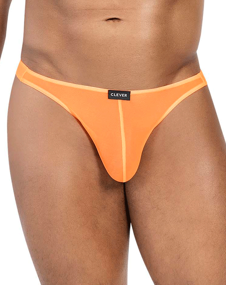 Clever 100008 3pk Autralian Latin Thongs Black-orange-black