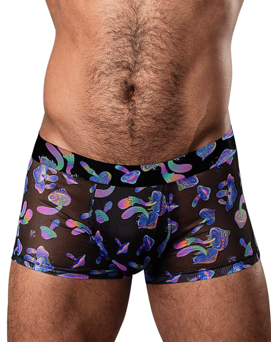 Male Power 145-294 Hazy Dayz Pouch Short Mushrooms
