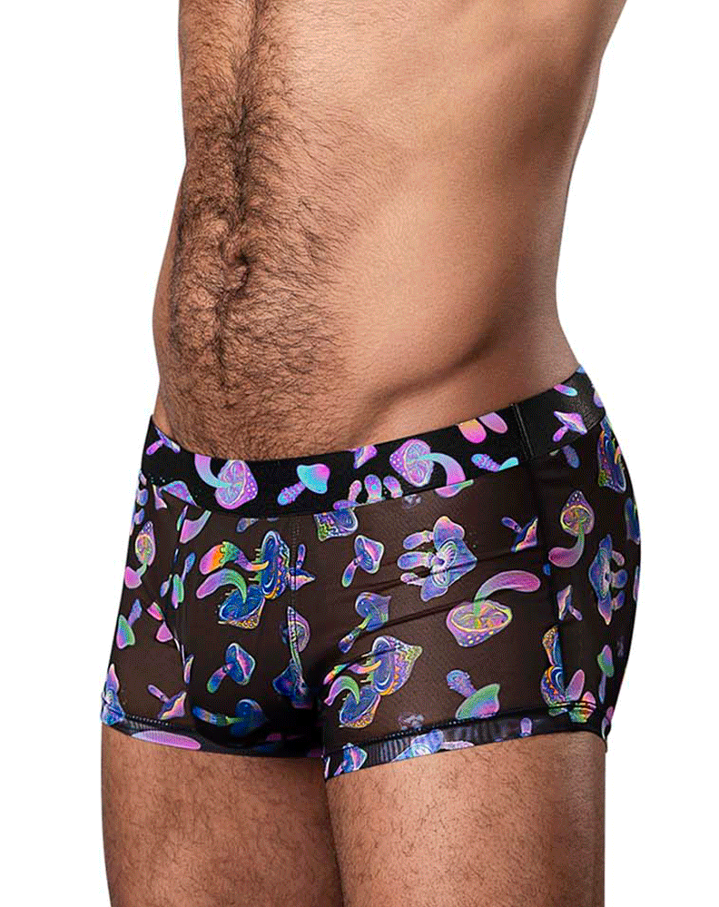 Male Power 145-294 Hazy Dayz Pouch Short Mushrooms