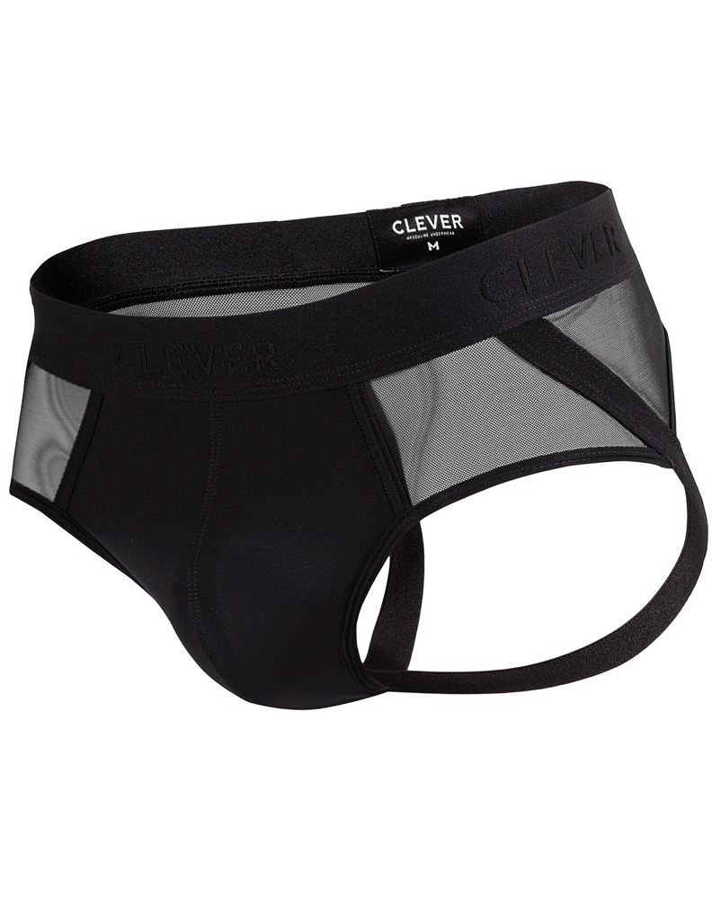 Clever 1513 Caspian Jockstrap Black Steven Even Men's Underwear Store