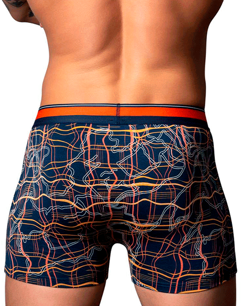 Male Power 160-299 Soo Cumfy Boxer Brief Navy-orange