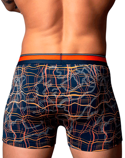 Male Power 160-299 Soo Cumfy Boxer Brief Navy-orange
