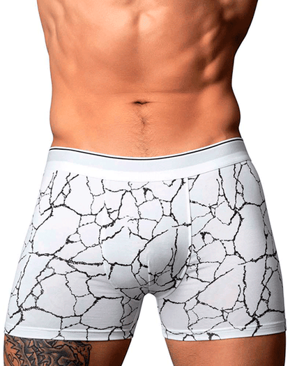 Male Power 160-299 Soo Cumfy Boxer Brief White-black