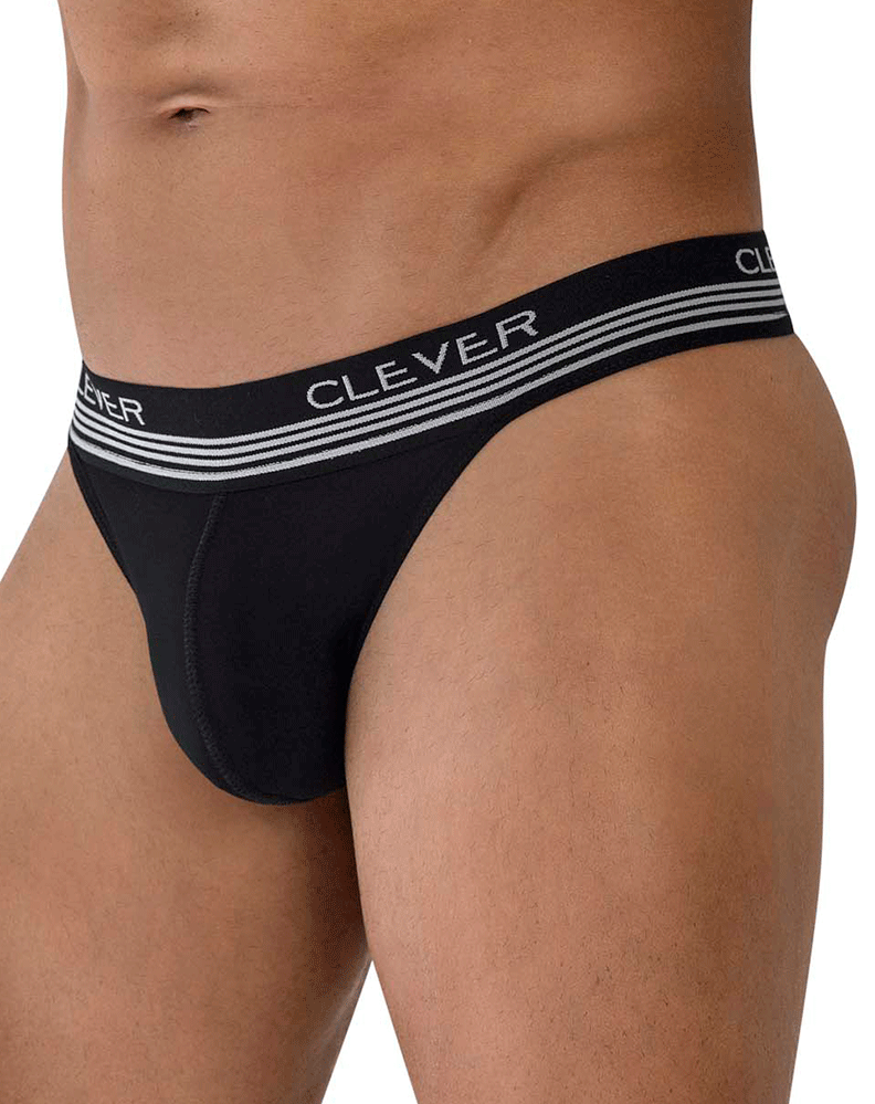 Clever 1748 Emotion Thongs Black