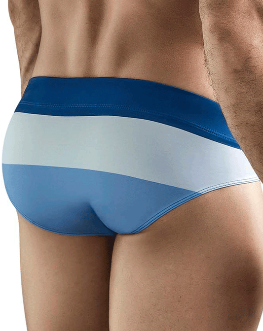 Clever 1802 Wave Swim Briefs Blue