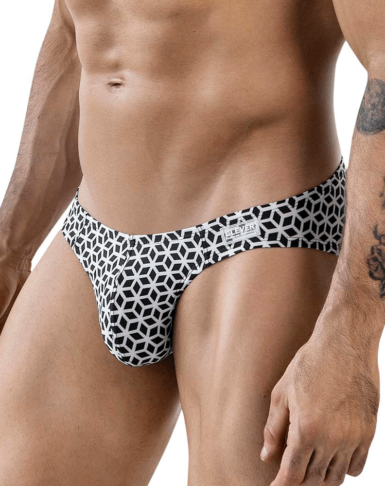 Clever 1857 Cuadricula Bikini White