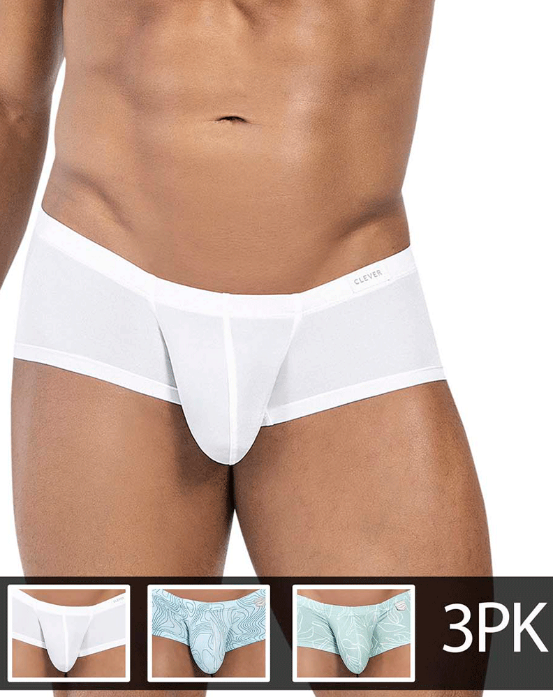 Clever 229951 3-Pack Australian Latin Trunks Blue-white-green