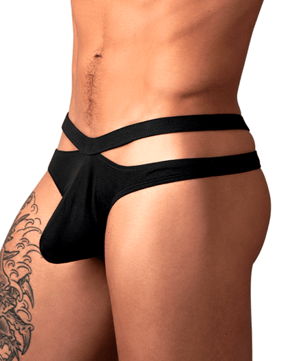 Male Power 237-308 Eco Cozy Cutout Thong Black