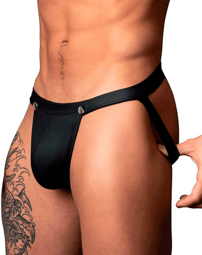 Male Power 346-298 Oh Snap Snap Off Jock Black