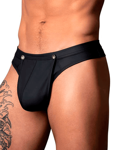 Male Power 410-298 Oh Snap Snap Off Thong Black