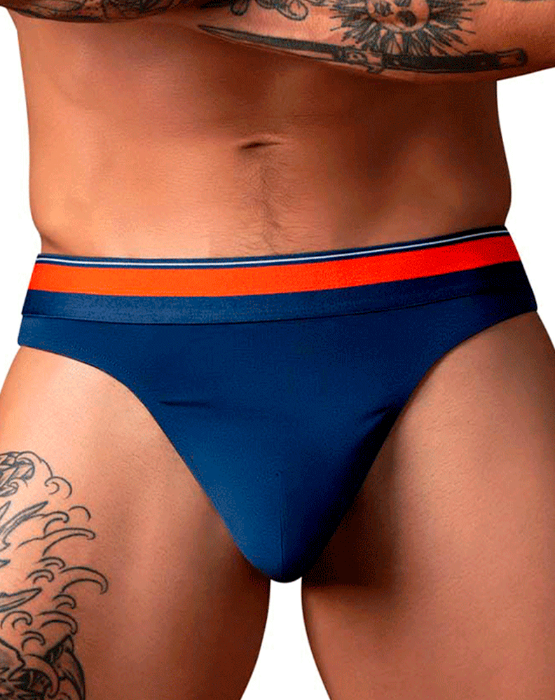 Male Power 412-299 Soo Cumfy Thong Navy