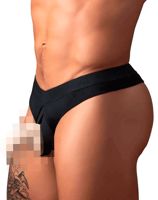 Male Power 417-304 Open Ended Thong Black