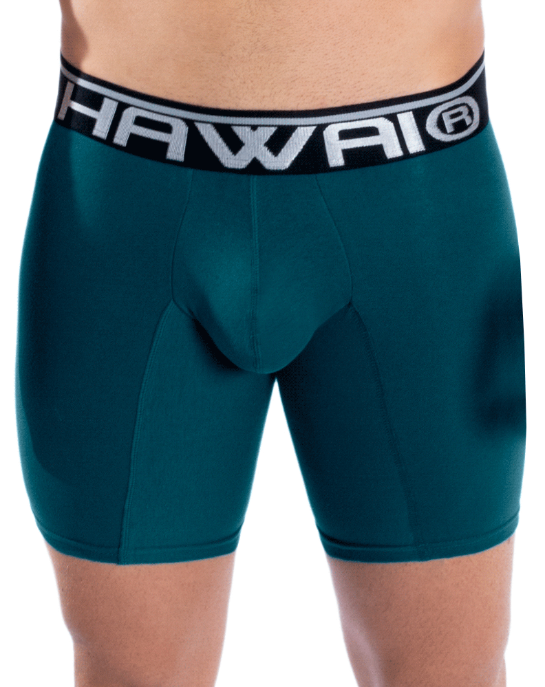 Hawai 41903 Solid Athletic Boxer Briefs Petrol & Blue