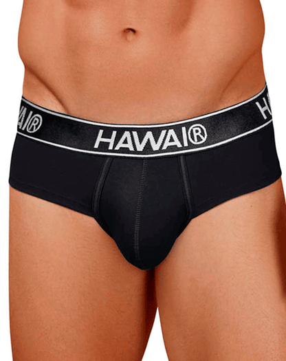 Hawair 41962 Cotton Blend Briefs Black-01