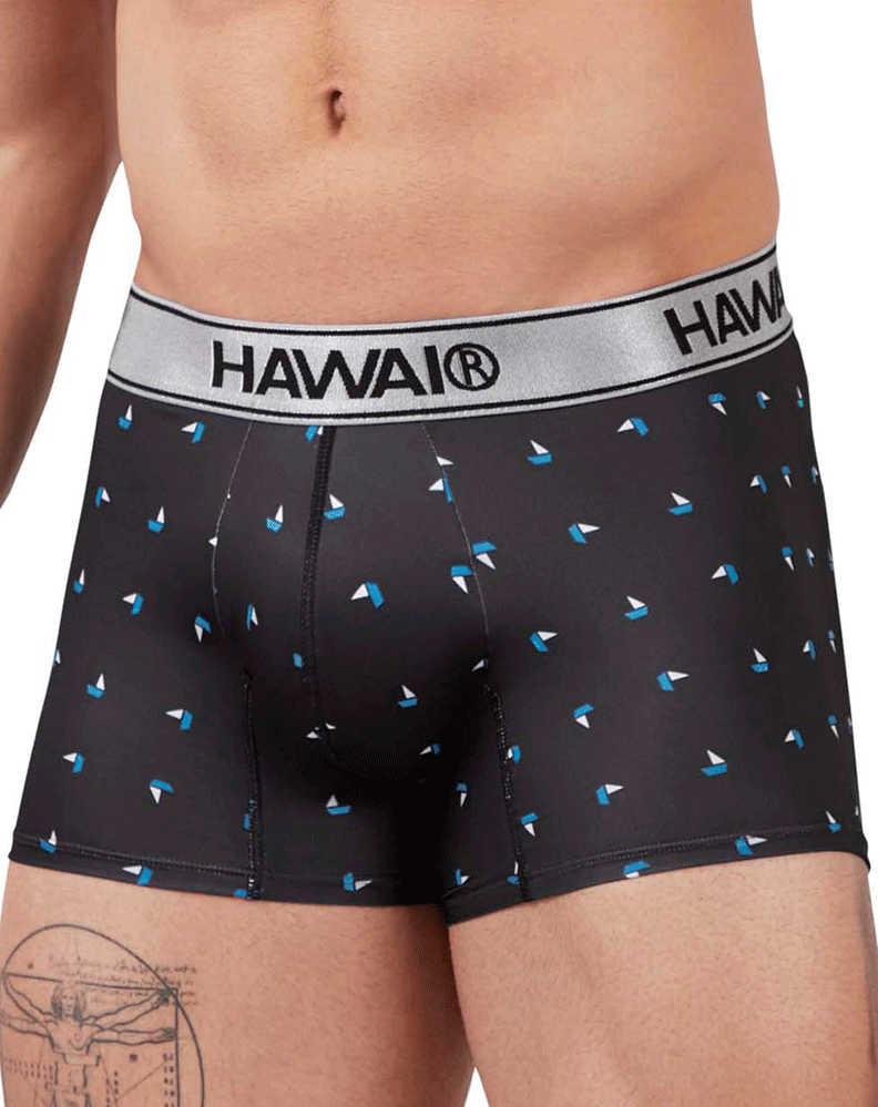 Hawai 42470 Printed Microfiber Trunks Black