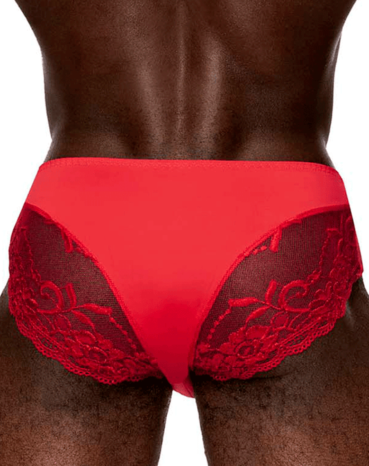 Male Power 492-280 Sassy Lace Bikini Solid Pouch