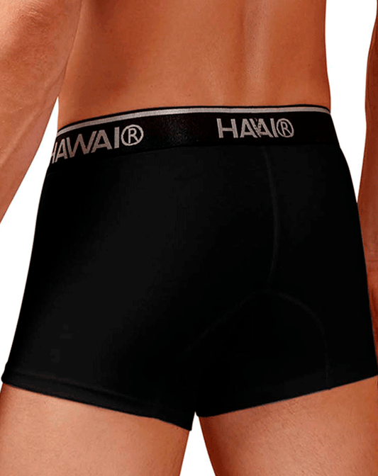 Hawair 4986 Cotton Blend Trunks Black-01