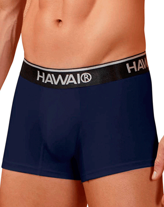 Hawair 4986 Cotton Blend Trunks Dark Blue-01