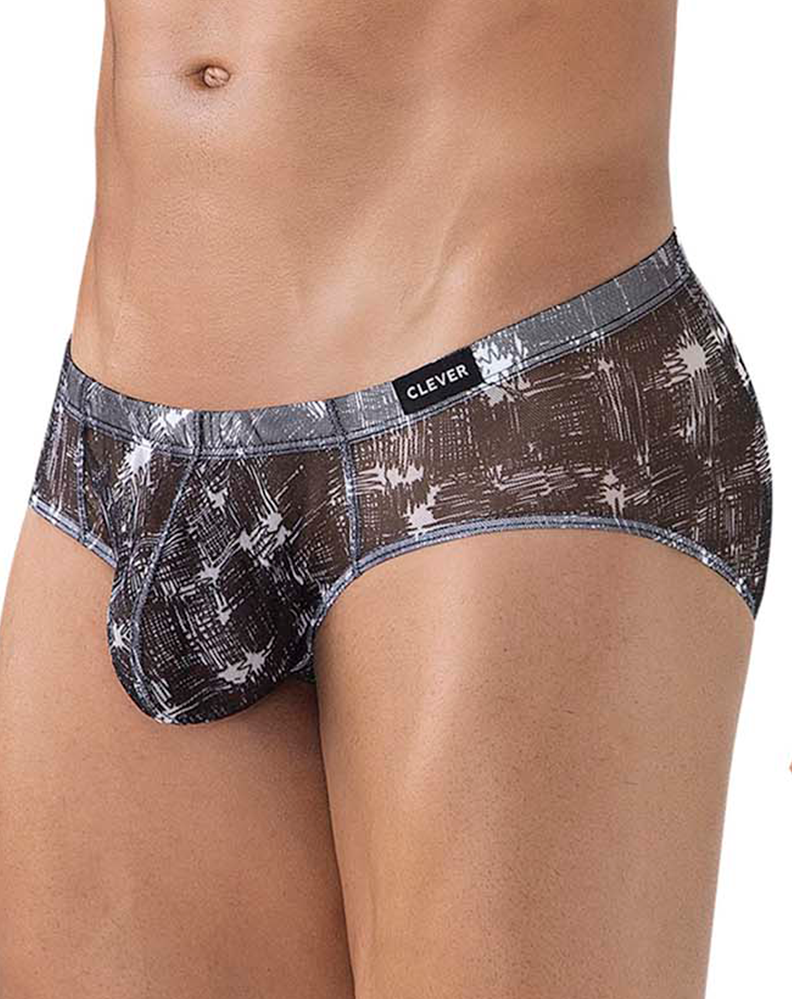 Clever 519963 3pk Australian Latin Briefs Blue-black-black