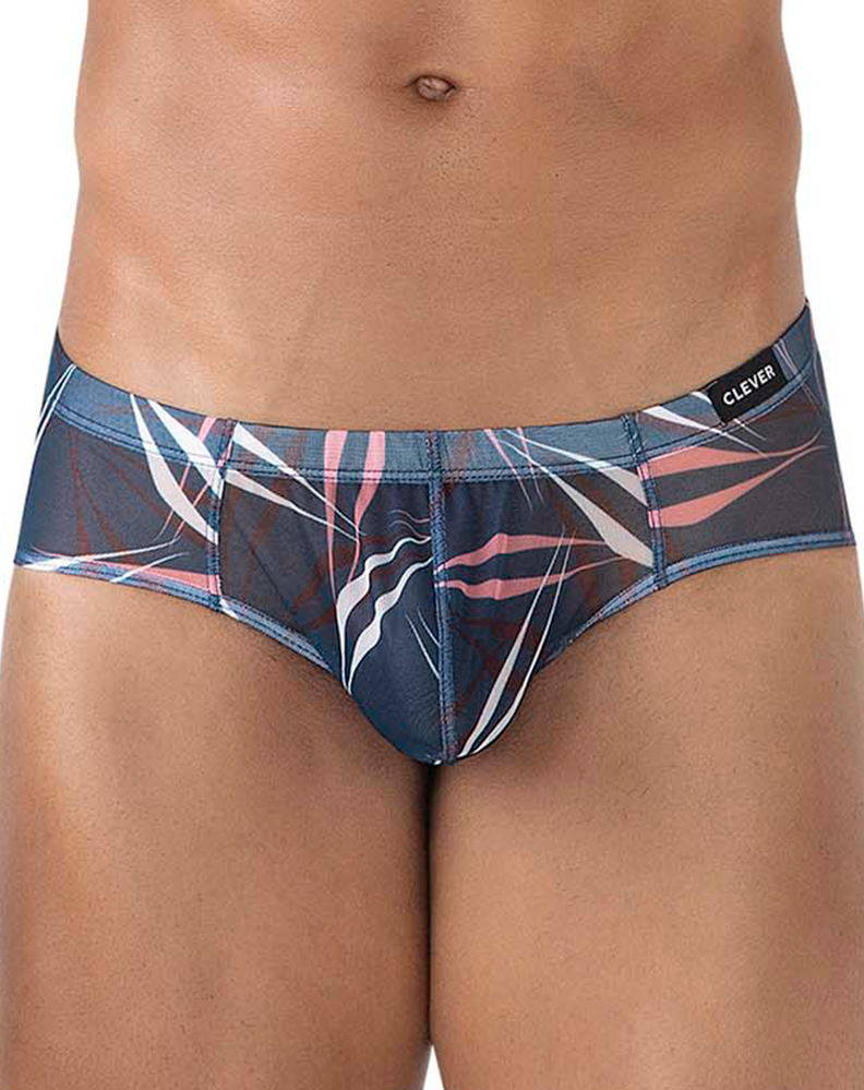 Clever 519963 3pk Australian Latin Briefs Blue-black-black