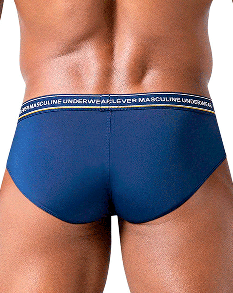 Clever 519969 3pk Australian Latin Briefs Blue-petrol-green