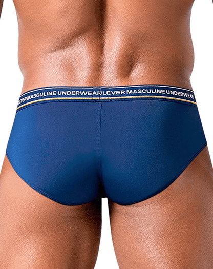 Clever 519969 3pk Australian Latin Briefs Blue-petrol-green