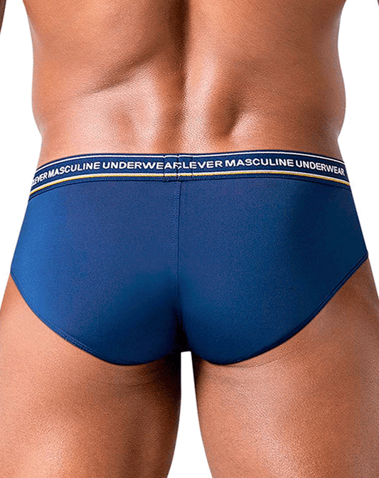 Clever 519969 3pk Australian Latin Briefs Blue-petrol-green