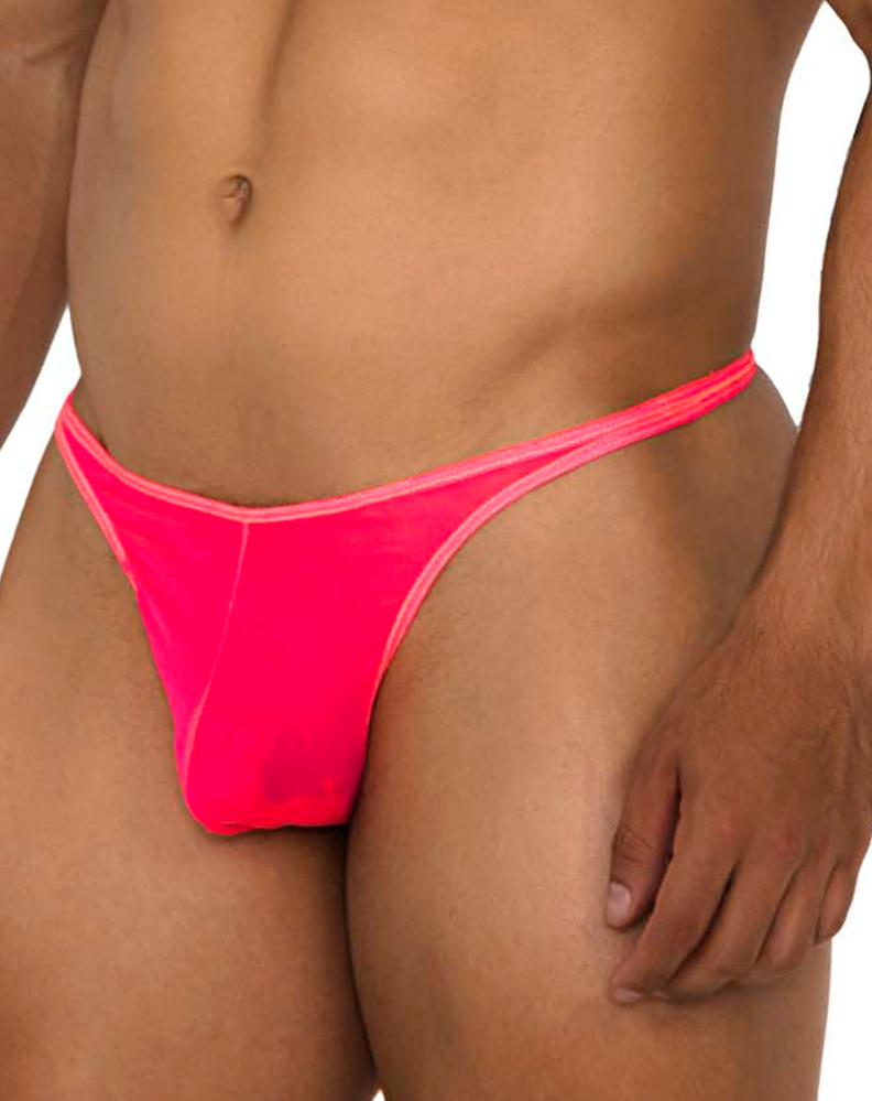 Xtremen 91189 Tulle Mesh Thongs Pink