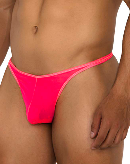 Xtremen 91189 Tulle Mesh Thongs Pink